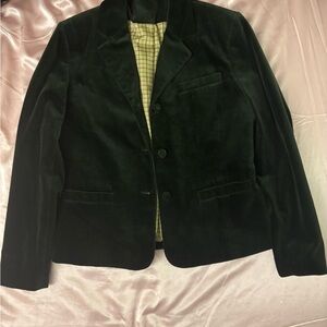 Orvis Women's Dark Green Velvet Blazer